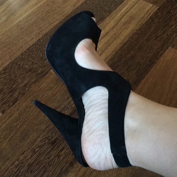 Miu Miu open toe slingback sandal heel black 36.5 - Picture 2 of 7